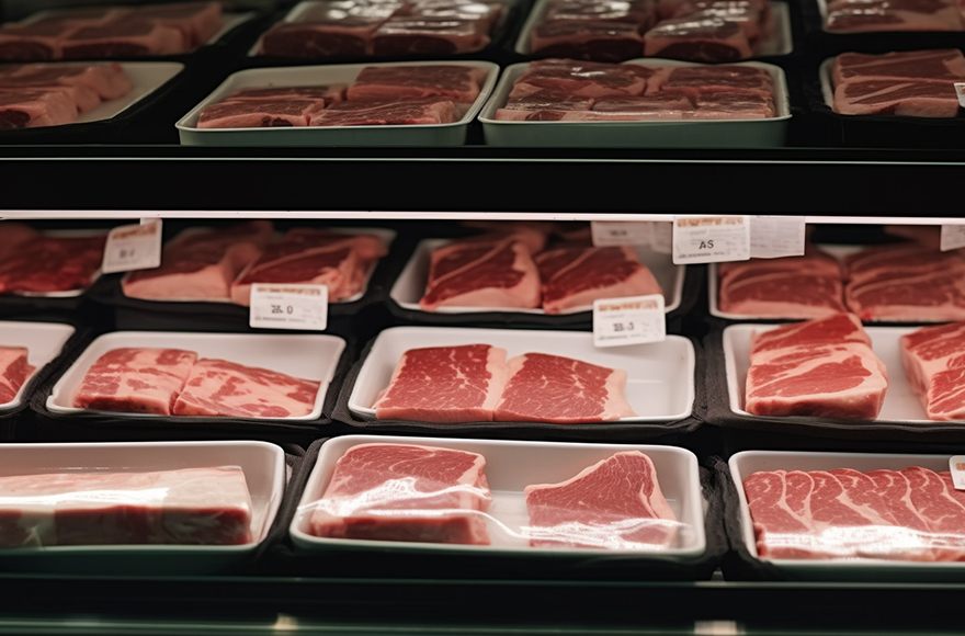 confezionatrice sottovuoto per l'industria della carne