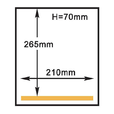 Dimensioni della camera della sigillatrice sottovuoto Hualian HVC-210T/1D