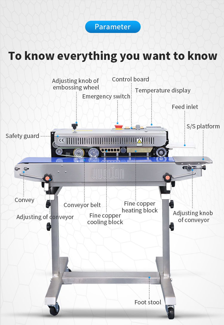 Confezionatrice sigillante per sacchetti di plastica Hualian