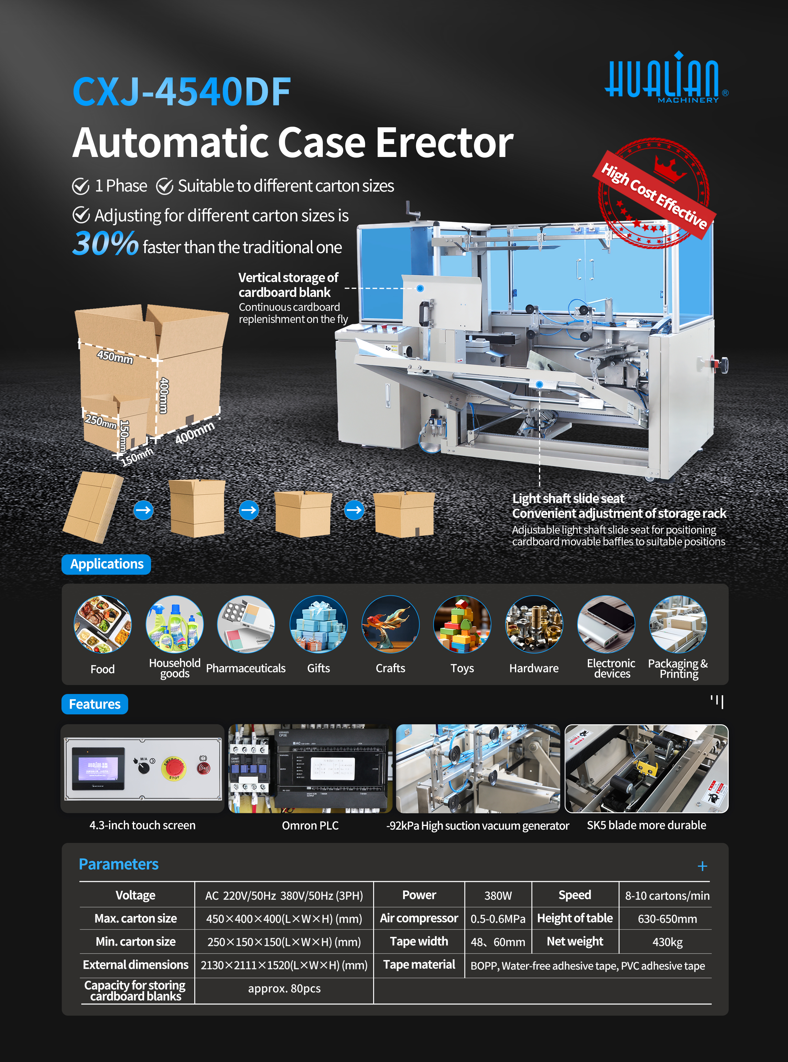 Caso CXJ-4540DF MACCHINA ERUTTURA CASSA 