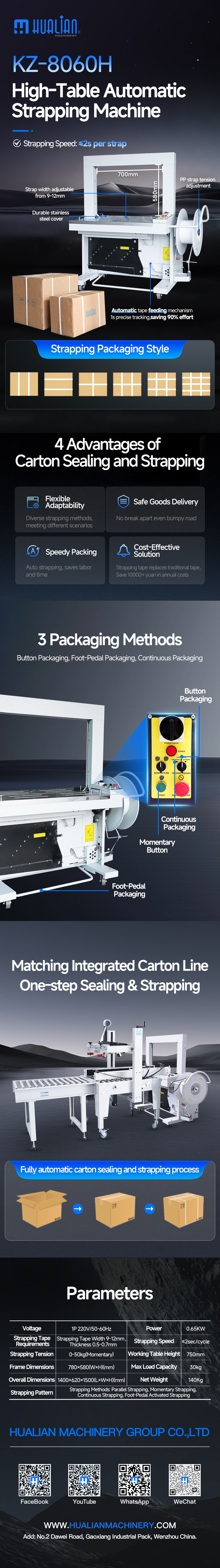 KZ-8060H Automatico a tavola alta