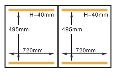 Dimensioni della camera della macchina sottovuoto HVC-720S/2A Hualian