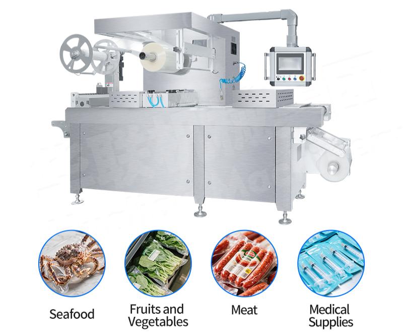 macchina per termoformi per imballaggi alimentari
