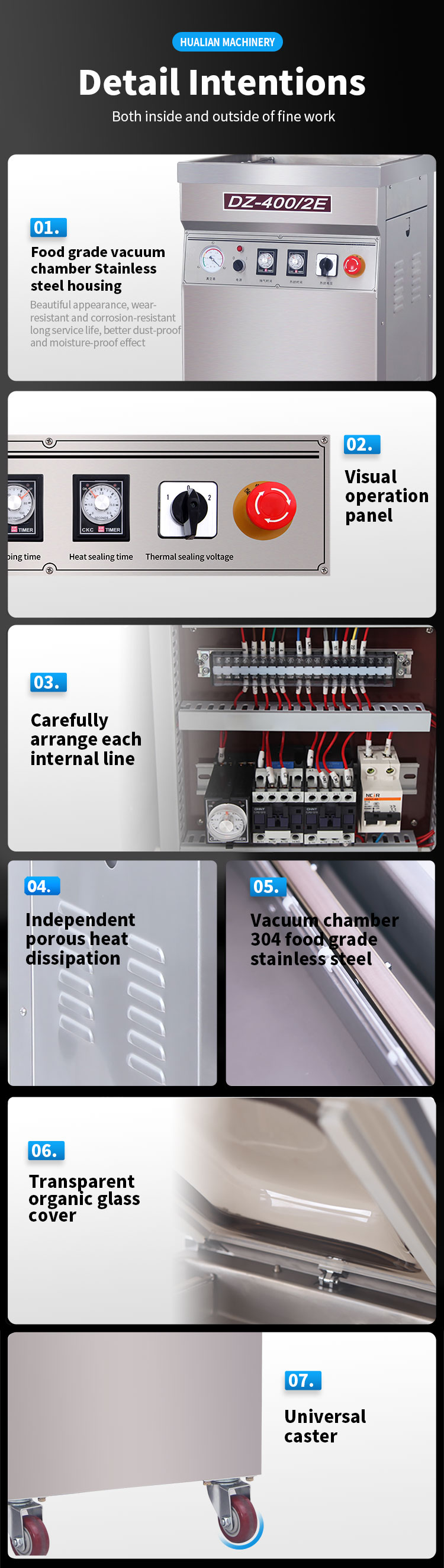 Dettagli della macchina per imballaggio sotto vuoto 02