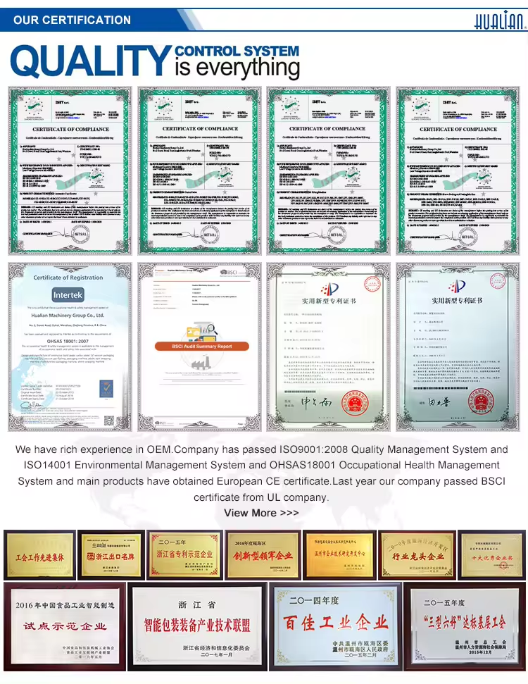 Certificato di qualità Hualian