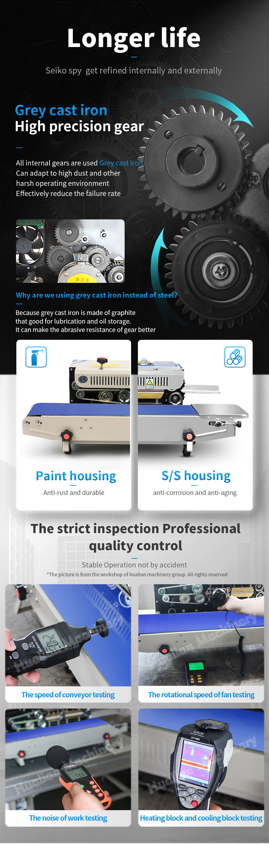 Sacchetto di plastica sigillatore a fascia continua