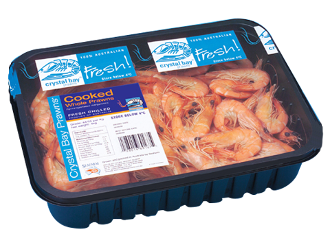 Macchina per sigillare vassoi di frutti di mare