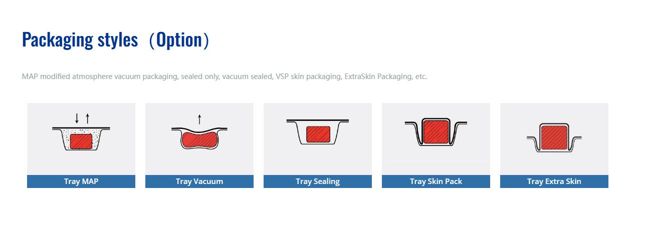 stili di confezionamento dei vassoi