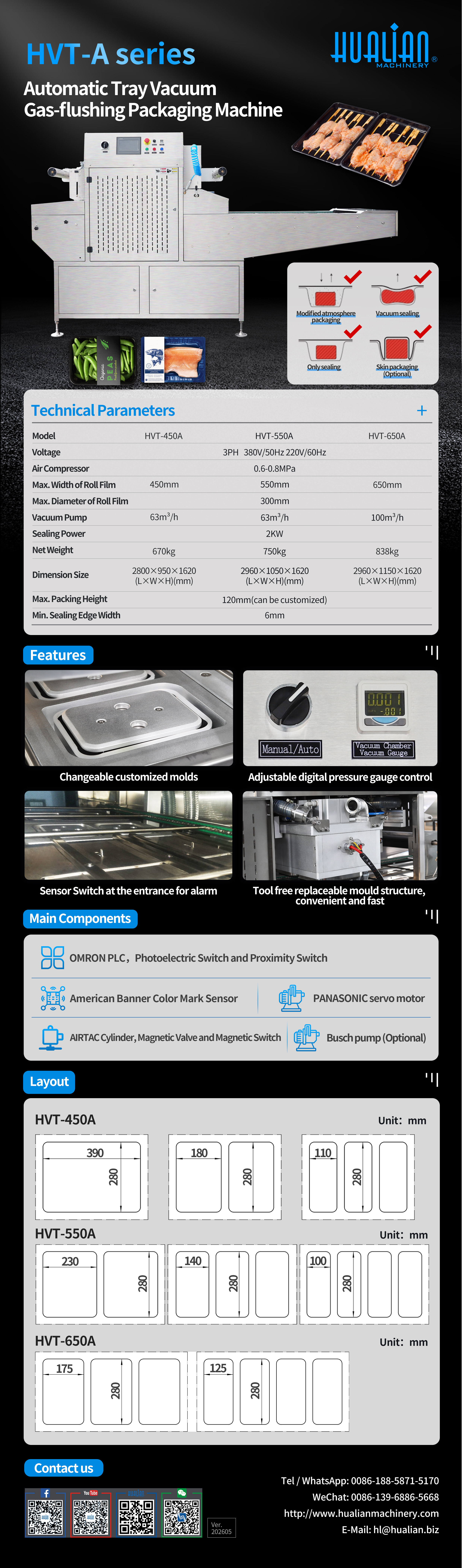 Macchina sigillatrice per vaschette HVT-A